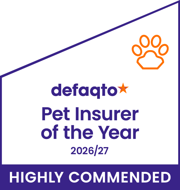 Defaqto highly recommended pet insurer of the year 2026/2027